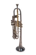 BOOSEY & Co. English silver plated trumpet, 54cm long. - 2