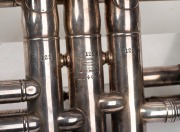 BOOSEY & Co. English silver plated trumpet, 54cm long. - 4
