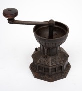 CHRISTOPHER DRESSER antique cast iron coffee grinder inspired by York Minster Cathedral, for Archibald Kendrick and Sons, 19th century, ​​​​​​​19cm high. - 2
