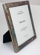 WHITEHILL English sterling silver picture frame, late 20th century, 31 x 26cm overall. - 2