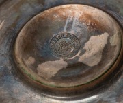 THE JOHORE CHALLENGE CUP antique sterling silver two handled trophy cup, engraved "Presented to the Barnehurst Golf Club by Wm. M. D. Pell, 1910", 23cm high, 580 grams. - 3