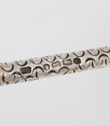 A fine quality antique English heavy gauge sterling silver sifting spoon with classical figural finial and vermeil gilt wash finish, made in London, circa 1872, 14.5cm long, 60 grams. - 3