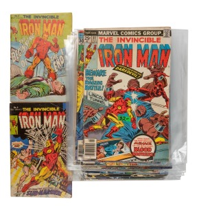 IRON MAN: Group of late 1970s/early 1980s issues, mostly newsstand editions; condition variable, generally very good. (24 items)
