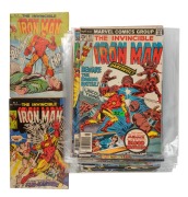 IRON MAN: Group of late 1970s/early 1980s issues, mostly newsstand editions; condition variable, generally very good. (24 items)