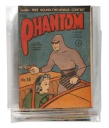 THE PHANTOM: Group of Frew Publications issued from the 1950s-70s, comprising issue numbers #90/98/112/117/132/134/156/187/190/197/260/279/287/293/326/375/514/516/519/523/528 x 2/529/530/534/535/551 and 570; condition variable, generally very good. (28 it