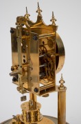 GUSTAV BECKER 400 day anniversary clock with rotary disk pendulum, under glass dome, early 20th century, 29cm high overall. - 3