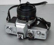 MINOLTA SRT SUPER 35mm camera with assorted lenses and accessories, housed in a cargo style case, the case 46cm wide. - 3