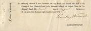 1845-59 group of fragments (8) from Convict Conditional Pardons signed by various Van Diemen's Land Governors with Eardley Wilmot, Lt. Governor Latrobe, Lt. Governor Denison and Fox Young. All bearing the Seal of the Colony; plus 4 other items incl USA Ar