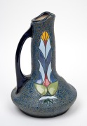 AMPHORA Czechoslovakian porcelain vase with owl decoration, circa 1930s, oval factory mark to base, 27cm high. - 2