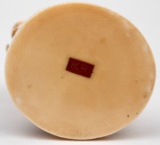 A Japanese carved ivory okimono figural group of a man and child, Meiji Period, 19th/20th century, with red seal mark to base, 10cm high. - 5