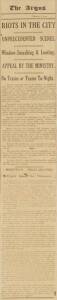 THE ARGUS: 1923 Melbourne riots