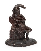 PUNCH antique cast iron door stops, 19th century, ​​​​​​​30cm high.