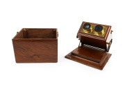 R. & J. BECK: Mahogany tabletop Achromatic Stereoscope [#2646], c. 1870s. - 3