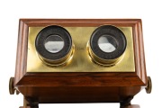 R. & J. BECK: Mahogany tabletop Achromatic Stereoscope [#2646], c. 1870s. - 4