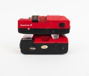 GRAFLEX: Pair of 1980s plastic point-and-shoot cameras, comprising Quantum AF and model 35B. - 3