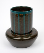 MAX LAEUGER German pottery vase in the Arts & Crafts manner, early 20th century, impressed mark to base, 14cm high. - 2