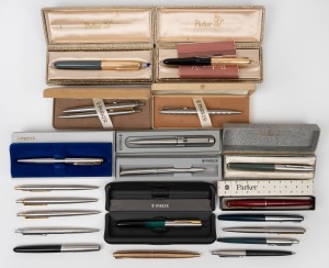 A collection of assorted vintage PARKER pens, (qty).