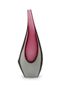 ANTONIO DA ROS (1936-2012), purple sommerso Murano glass vase for CENEDESE, circa 1960s, ​​​​​​​37cm high.