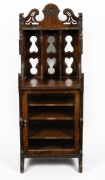 An antique English rosewood sheet music cabinet with bookstand top, 19th century, 122cm high, 45cm wide, 35cm deep. - 2