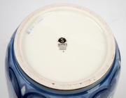 SEVRES blue and gilt French porcelain Art Deco vase, designed by Adrien-Auguste LeDuc, circa 1931, black factory mark to base "Sevres Manufacture Nationale, France" and signed by the designer, 36cm high. - 3