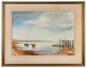 LOLA UNDERWOOD, Near Rosebud, watercolour, signed lower right "Lola Underwood", 36 x 51cm, 54 x 69cm overall.