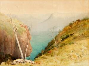 ROBERT SYDNEY COCKS. Working 1890s-1930s AustraliaBlue MountainsWatercolour signed lower right49 x 35cm