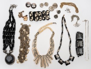 Assorted silver jewellery, costume jewellery, gold plated cufflinks etc., (qty).