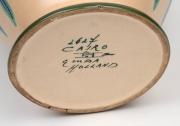 GOUDA "Cairo" pattern Dutch pottery vase with floral decoration, factory mark to base, 35cm high. - 3
