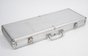 Poker gaming chip set in original cargo case, 20th century, the case 38cm wide. - 2