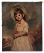 GEORGE ROMNEY (1734-1802), Miss Willoughby, posthumous print, 52 x 43cm overall.