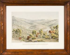 EUGENE VON GUERARD (1811-1901): Chromolithograph "Junctions of the Buchan and Snowy Rivers (Gippsland)". Signed in plate lower right. 51 x 33cm