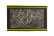 WWII ALLIED BOMBING RAIDS: A tabletop stereoscope, height 52.5cm, purported to have been owned by Royal Air Force Marshal Arthur Harris, loaded with 50 stereo transparencies (dated 1943-45) on chain drive operated by external knob; views mostly show the d - 5