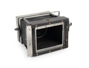 ZULAUF: 1908 "Bebe" strut-folding camera [#1352], plate dimensions 6 x 4cm, Carl Zeiss Jena Tessar 75mm f4.5 lens [#152911], folding Newton finder. - 4