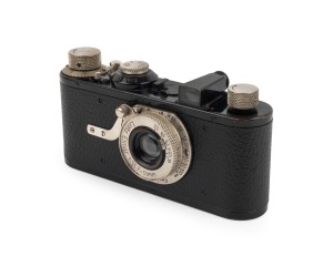 LEITZ: Leica Ia film camera [#54780], c. 1939, with Elmar 50mm f3.5 lens.