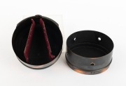 CHICAGO CAMERA CO.: Unusual "Photake" seamless cylindrical camera, c. 1896, for exposures on 5 x 5cm glass plates; Achromat 120mm f14 lens with original viewfinder still present. - 5