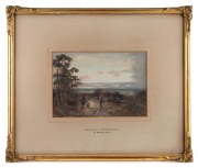 WILLIAM MANNERS (British, 1865-1930), Faggot Gatherers. A Westmoreland Common, watercolour, signed lower and titled on the mount, 17.5 x 25cm, 42 x 49cm overall.