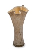 An art glass vase with flared rim, unknown maker, 20th century, ​​​​​​​42cm high.