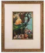 ROSAMUND STOKES (1919-2013) (untitled), watercolour, titled lower right "Rosamund Stokes", 35 x 26cm, 68 x 57cm overall.