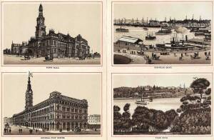 LEPORELLOS: Antique concertina photograph albums of Sydney (2), Melbourne & Tasmania, c1880s.