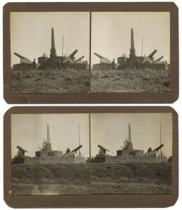 EUREKA STOCKADE: 2 Stereoscope cards of the monument erected on the sight of the rebellion. c1904