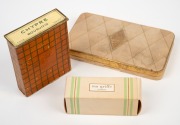 Three boxed French glass perfume bottle sets, early to mid 20th century, the largest box 15cm wide. - 2