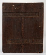 An antique Russian icon of St. Nicholas (Protector of the Weak), early 19th century, 46 x 38cm overall. - 2