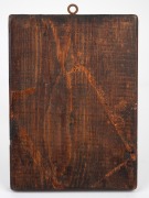 A Russian travelling icon of the Arch Angel Gabriel and Madonna, hand-painted on timber panel, early 20th century, 19 x 14cm. - 2