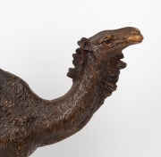 An antique Chinese ceramic statue of a camel, Qing Dynasty, 19th century, impressed seal marl to the side of the base, 36cm high, 42cm wide. - 2