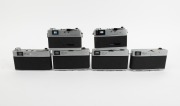 CANON: Group of c. 1960s rangefinder cameras, comprising the original Canonet model (3), Canonet 28, Canonet QL17, and Canonet QL25. (6 items) - 2