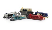 POLAROID: Group of five different late 1990s "I-Zone" plastic instant cameras.