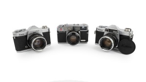 KOWA: 1960s-1970s group comprising Kowa Kallo 181, Kowa SE, and Kowa SET. (3 items)