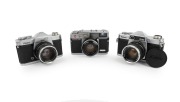 KOWA: 1960s-1970s group comprising Kowa Kallo 181, Kowa SE, and Kowa SET. (3 items)
