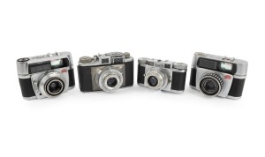 BRAUN: 1950s group comprising Gloriette, Paxette, Paxette Electromatic, and Paxette Electromatic II. (4 items)