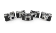 KODAK: Group of c. 1950s cameras, comprising Retinette I (030), Retinette IA, Retinette IB (2), and Retinette IIB. (5 items)